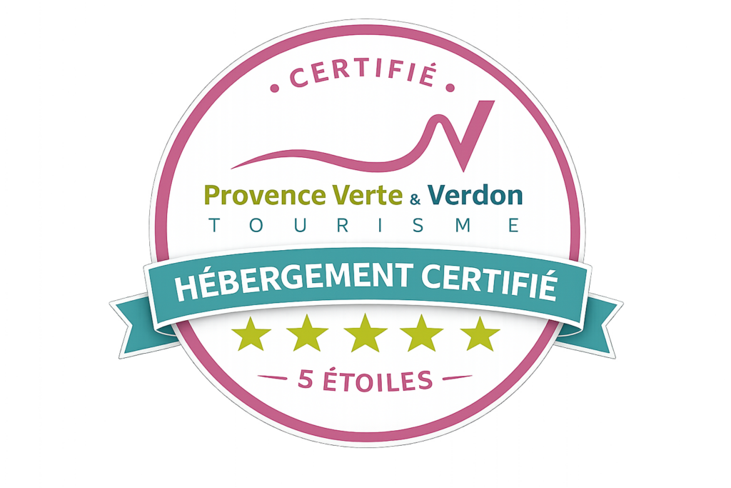 Badge Provence verte Verdon 5 étoiles